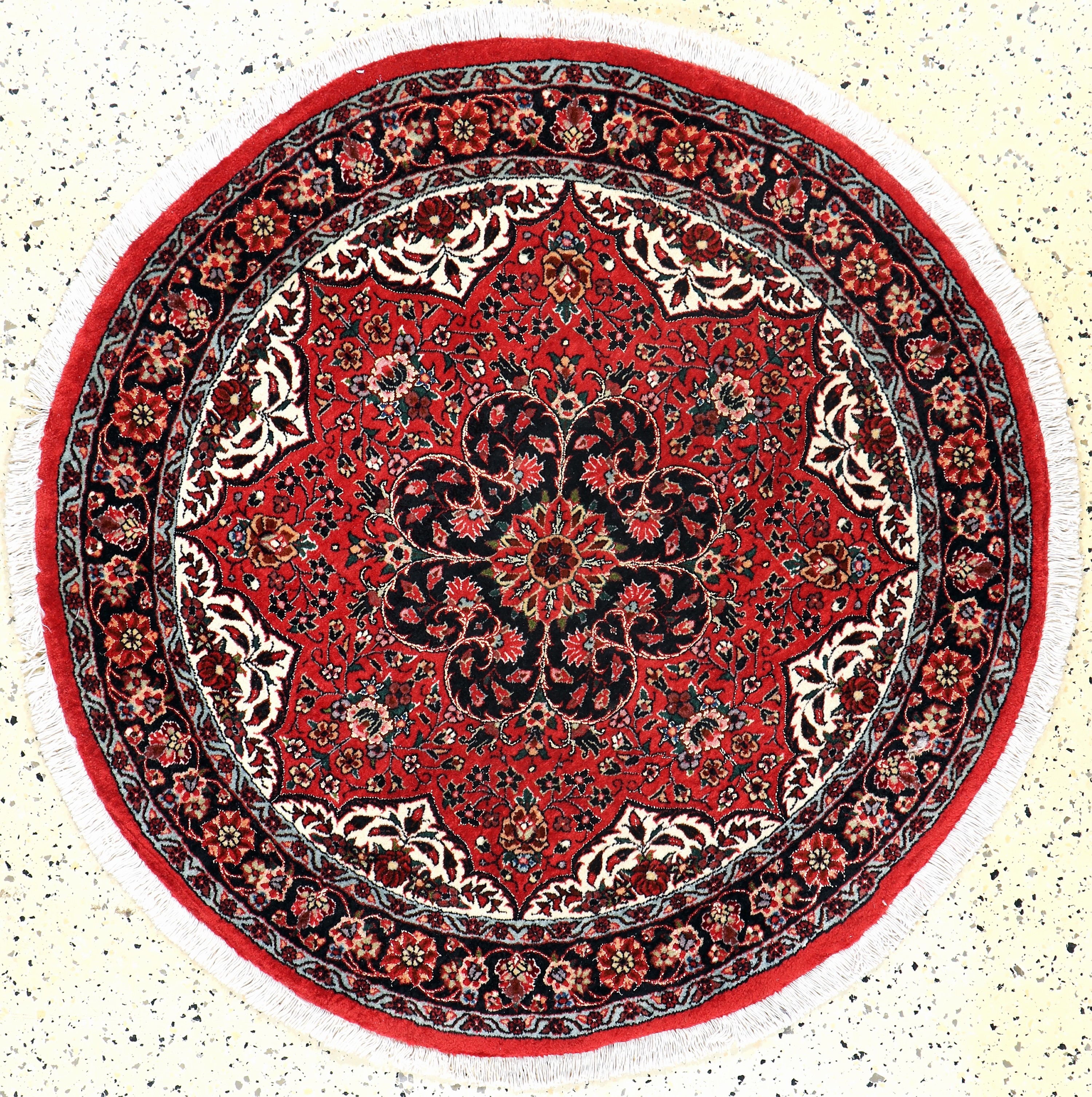 Image 27154068 - Bidjar fein, Persien, Neuwertig, Korkwolle mit Seide, durchmesser ca. 105 cm ...