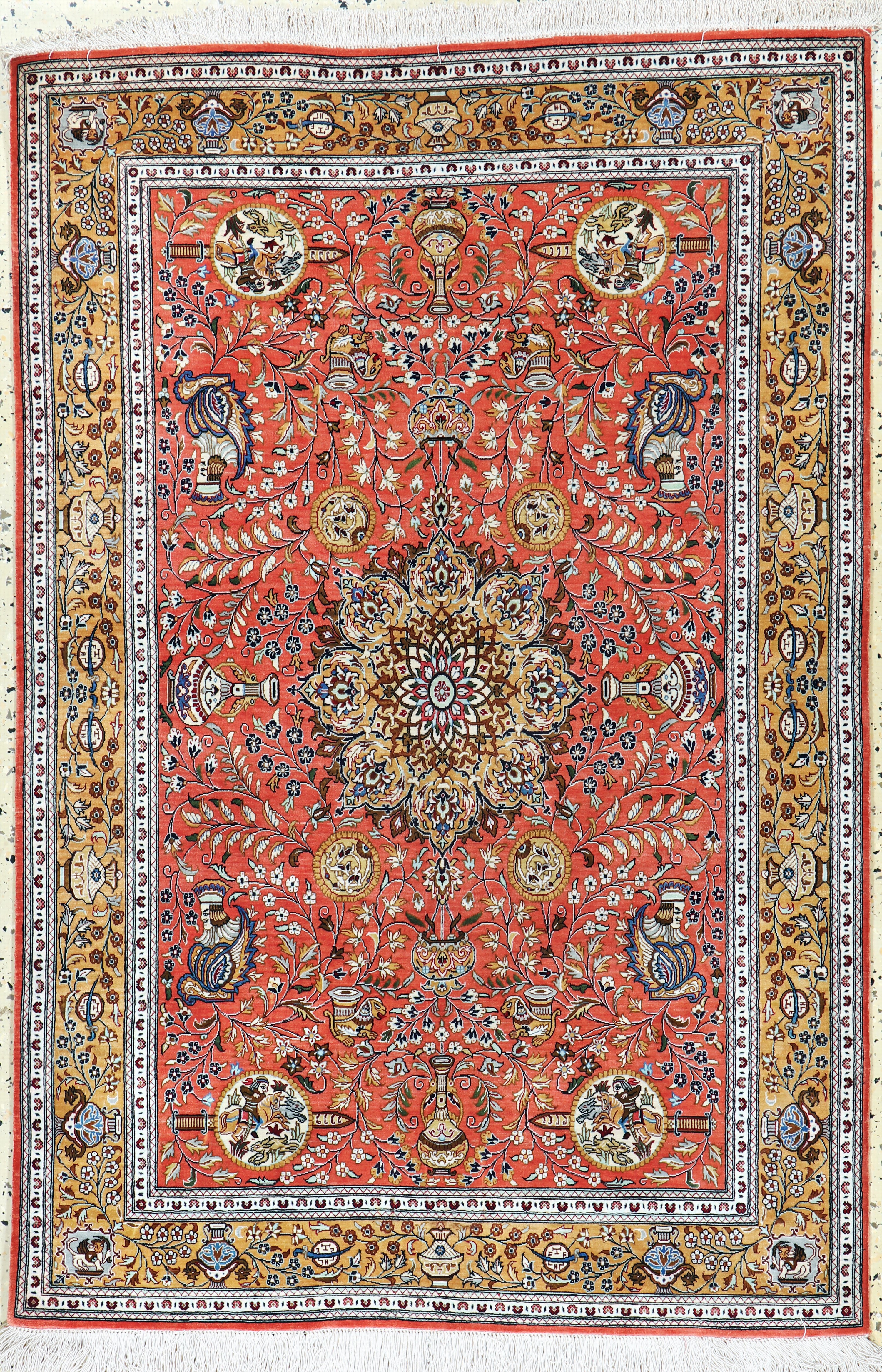 Image 27154075 - Ghom Seide, Persien, Neuwertig, reine Naturseide, ca. 151 x 102 cm Schätzpreis: 5900, ...