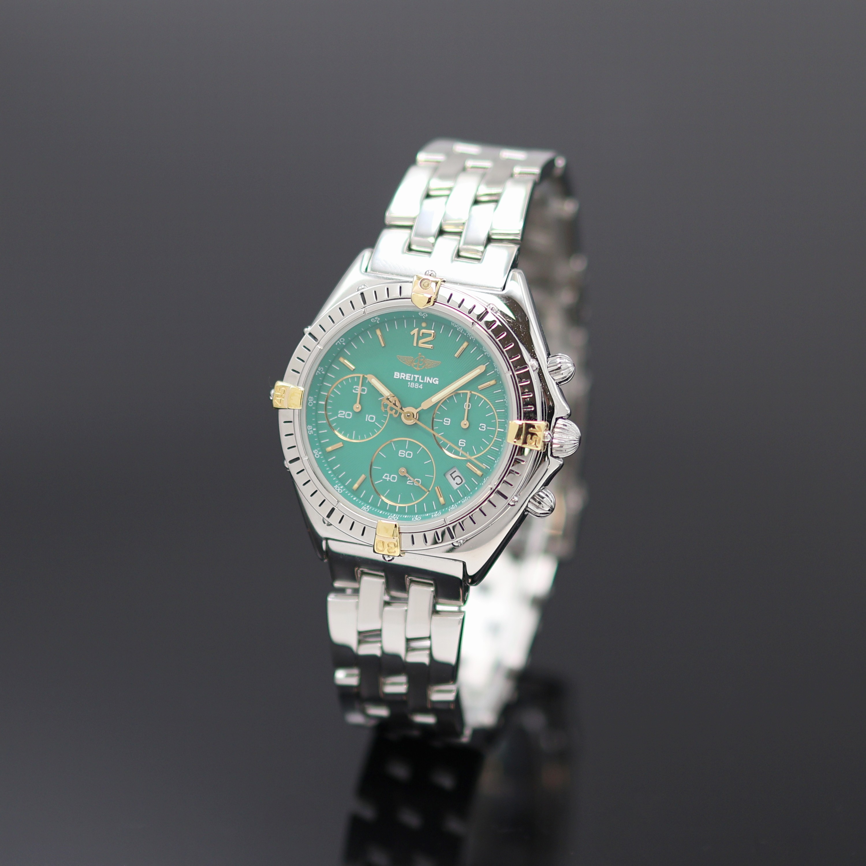 Image 27154077 - BREITLING Windrider Chrono Sextand Armbanduhr Referenz B55047, quarz, Edelstahlgeh. ...