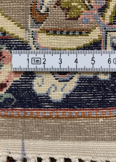 27154034e - Esfahan fein, Persien, Mitte 20.Jhd, Korkwolle auf Seide, ca. 171 x 109 cm, ca. 1,0Mio. ...