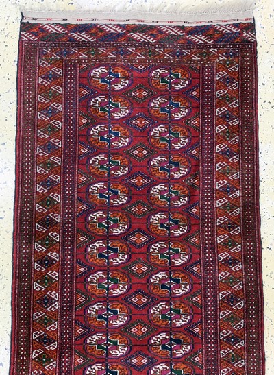 27154036a - Buchara, Rußland, Mitte 20.Jhd, Wolle auf Wolle, ca. 286 x 87 cm, EHZ: 2 Schätzpreis: ...