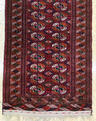 27154036c - Buchara, Rußland, Mitte 20.Jhd, Wolle auf Wolle, ca. 286 x 87 cm, EHZ: 2 Schätzpreis: ...