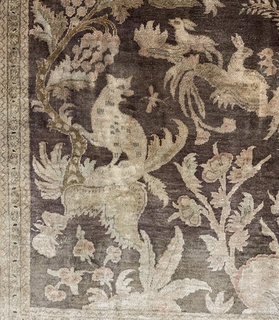 27154040f - Ghom Seide signiert, Persien, Mitte 20.Jhd, reine Naturseide, ca. 155 x 105 cm, ...
