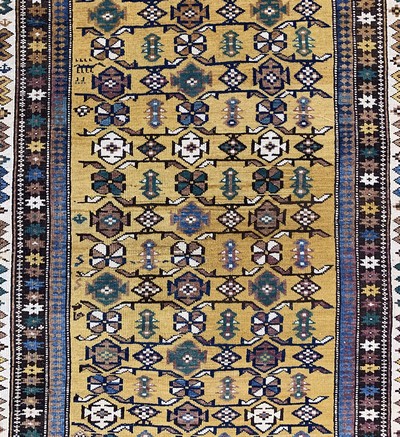 27154042c - ´Schirwan´Kazak antik, Kaukasus, 19.Jhd, Wolle auf Wolle, ca. 166 x 115 cm, EHZ: 2-3 ...