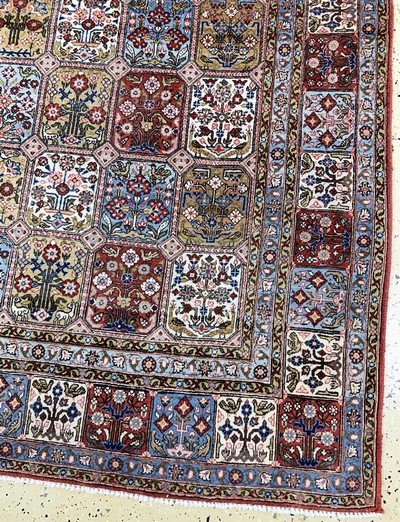 27154043a - Ghom Kork, Persien, Mitte 20.Jhd, Korkwolleauf Baumwolle, ca. 357 x 220 cm, EHZ: 2 ...