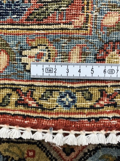 27154043h - Ghom Kork, Persien, Mitte 20.Jhd, Korkwolleauf Baumwolle, ca. 357 x 220 cm, EHZ: 2 ...