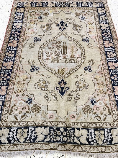 27154045d - Tabriz antique, Persia, around 1900, wool on cotton, approx. 178 x 132 cm, condition: 3. ...
