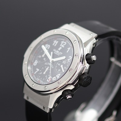 27154048b - HUBLOT Super B Flyback Armbandchronograph Referenz B 1926.1, Automatik, beids. vergl. ...