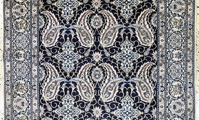 27154049b - Nain fein(6 La), Persien, Mitte 20.Jhd, Korkwolle mit Seide, ca. 178 x 120 cm, ca. ...