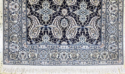 27154049c - Nain fein(6 La), Persien, Mitte 20.Jhd, Korkwolle mit Seide, ca. 178 x 120 cm, ca. ...