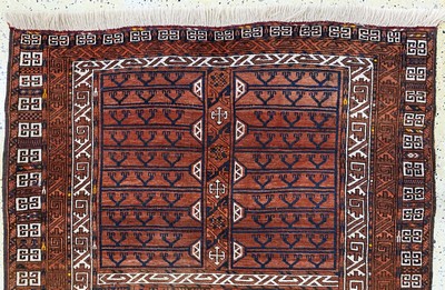 27154052a - Ersari Engsi antik, Turkmenistan, 19-.Jhd, Wolle auf Wolle, ca. 210 x 135 cm, EHZ: 3 ...