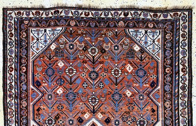 27154053a - Louri antik, Persien, um 1900, Wolle auf Wolle, ca. 255 x 145 cm, EHZ: 3 Schätzpreis: ...