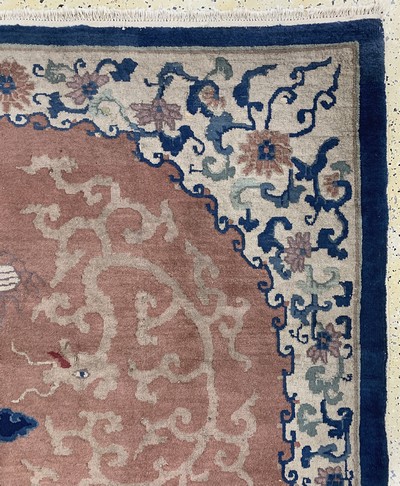 27154057d - Art Deco ´Dragon Carpet´, China, early 20th century, wool on cotton, approx. 270 x 185 ...