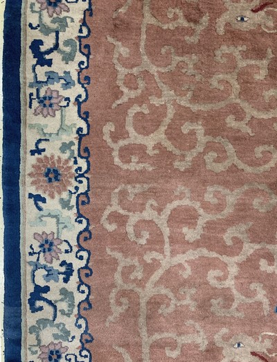 27154057e - Art Deco ´Dragon Carpet´, China, early 20th century, wool on cotton, approx. 270 x 185 ...