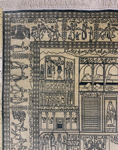 27154074e - Hereke Seide fein, China, Ende 20.Jhd, reine Naturseide, ca. 183 x 124 cm, EHZ: 2 ...