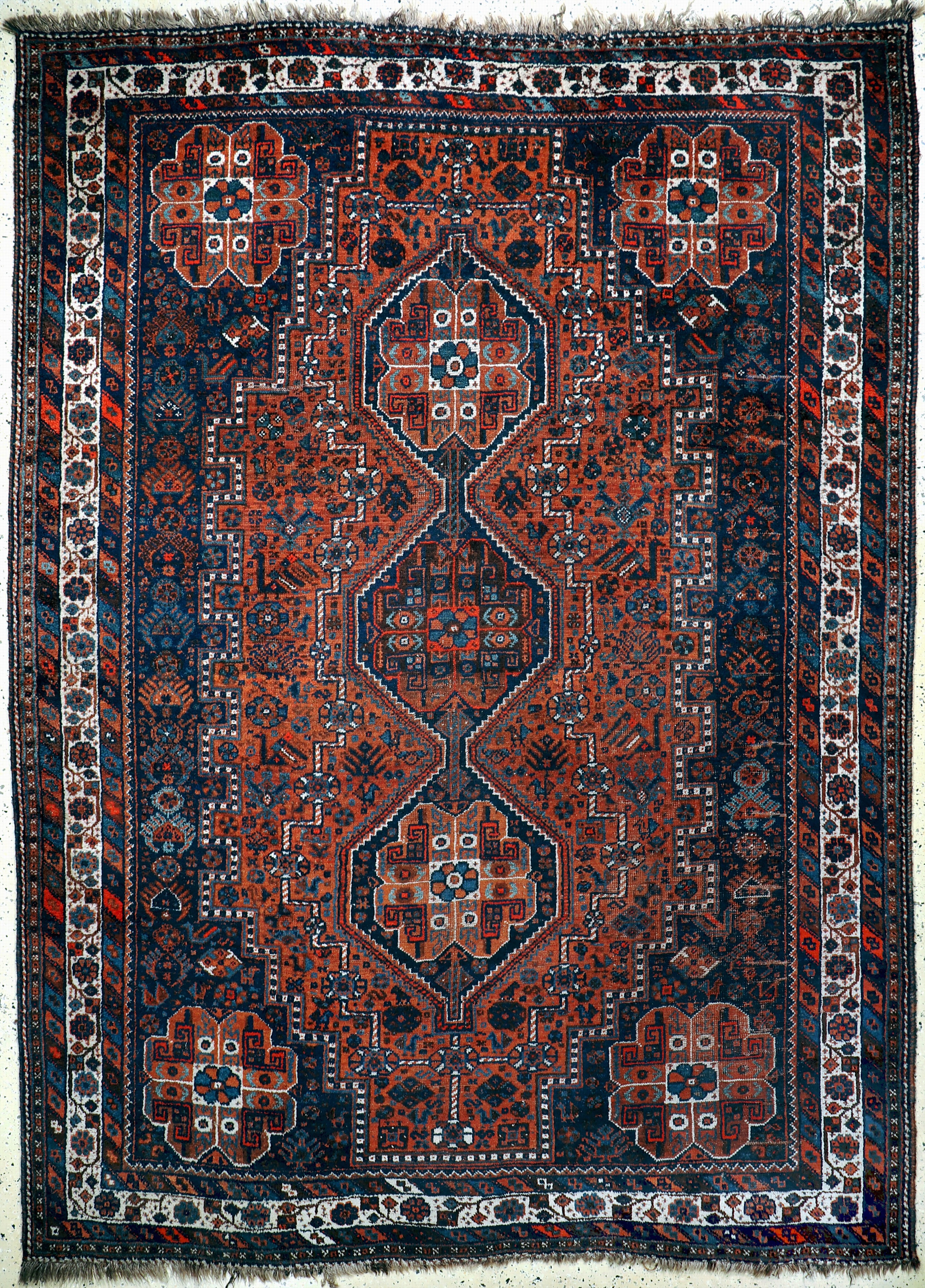 Image 27154686 - Schiraz antik, Persien, um 1900, Wolle auf Wolle, ca. 310 x 225 cm, EHZ: 3 ...