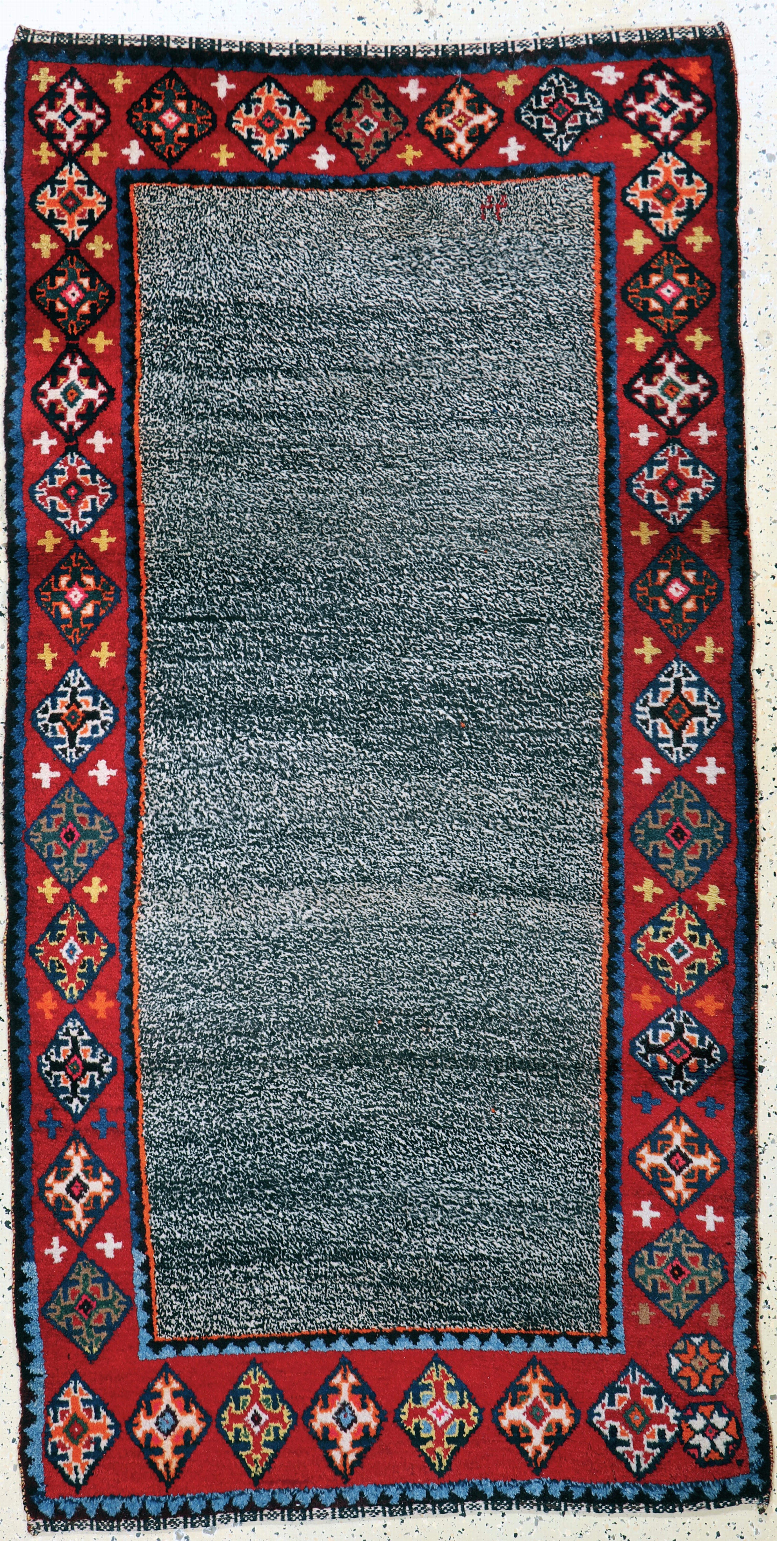 Image 27154690 - Gabbeh alt, Persien, Mitte 20.Jhd, Wolle auf Wolle, ca. 206 x 107 cm, EHZ: 2 ...