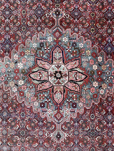 27154682d - Bidjar alt, Persien, Anfang 20.Jhd, Wolle auf Baumwolle, ca. 333 x 225 cm, verblasst, ...