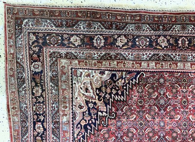 27154682g - Bidjar alt, Persien, Anfang 20.Jhd, Wolle auf Baumwolle, ca. 333 x 225 cm, verblasst, ...