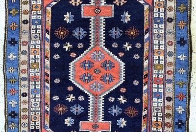 27154685b - Hamadan alt, Persien, Anfang 20.Jhd, Wolle auf Baumwolle, ca. 190 x 130 cm, EHZ: 2 ...