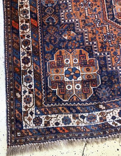 27154686b - Schiraz antik, Persien, um 1900, Wolle auf Wolle, ca. 310 x 225 cm, EHZ: 3 ...