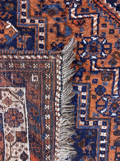 27154686h - Schiraz antik, Persien, um 1900, Wolle auf Wolle, ca. 310 x 225 cm, EHZ: 3 ...