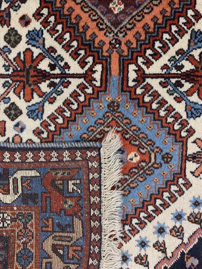 27154697d - 2 Lots Yalameh, Persien, Ende 20.Jhd, Wolleauf Wolle, ca. 160 x 110 cm, ...