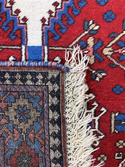 27154697h - 2 Lots Yalameh, Persien, Ende 20.Jhd, Wolleauf Wolle, ca. 160 x 110 cm, ...