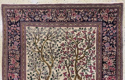 27155414a - Esfahan´Ahmad´antik, Persien, um 1900, Wolle auf Baumwolle, ca. 200 x 140 cm, EHZ: 2-3 ...