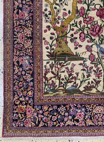 27155414c - Esfahan´Ahmad´antik, Persien, um 1900, Wolle auf Baumwolle, ca. 200 x 140 cm, EHZ: 2-3 ...