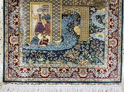 27155502b - Hereke Seide, China, Ende 20.Jhd, reine Naturseide, ca. 123 x 85 cm, EHZ: 1 ...