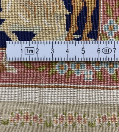 27155503e - Hereke Seide fein Türkei, signiert´Özipek´,Ende 20.Jhd, reine Naturseide, ca. 80 x 52 ...