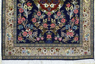 27155517b - Ghom Kork fein, Persien, Ende 20.Jhd, Korkwolle mit Seide, ca. 155 x 110 cm, EHZ: 2 ...