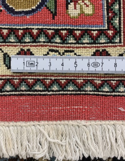 27155523f - Ghom Kork, Persien, Ende 20.Jhd, Korkwolle auf Baumwolle, ca. 206 x 130 cm, EHZ: 1-2 ...