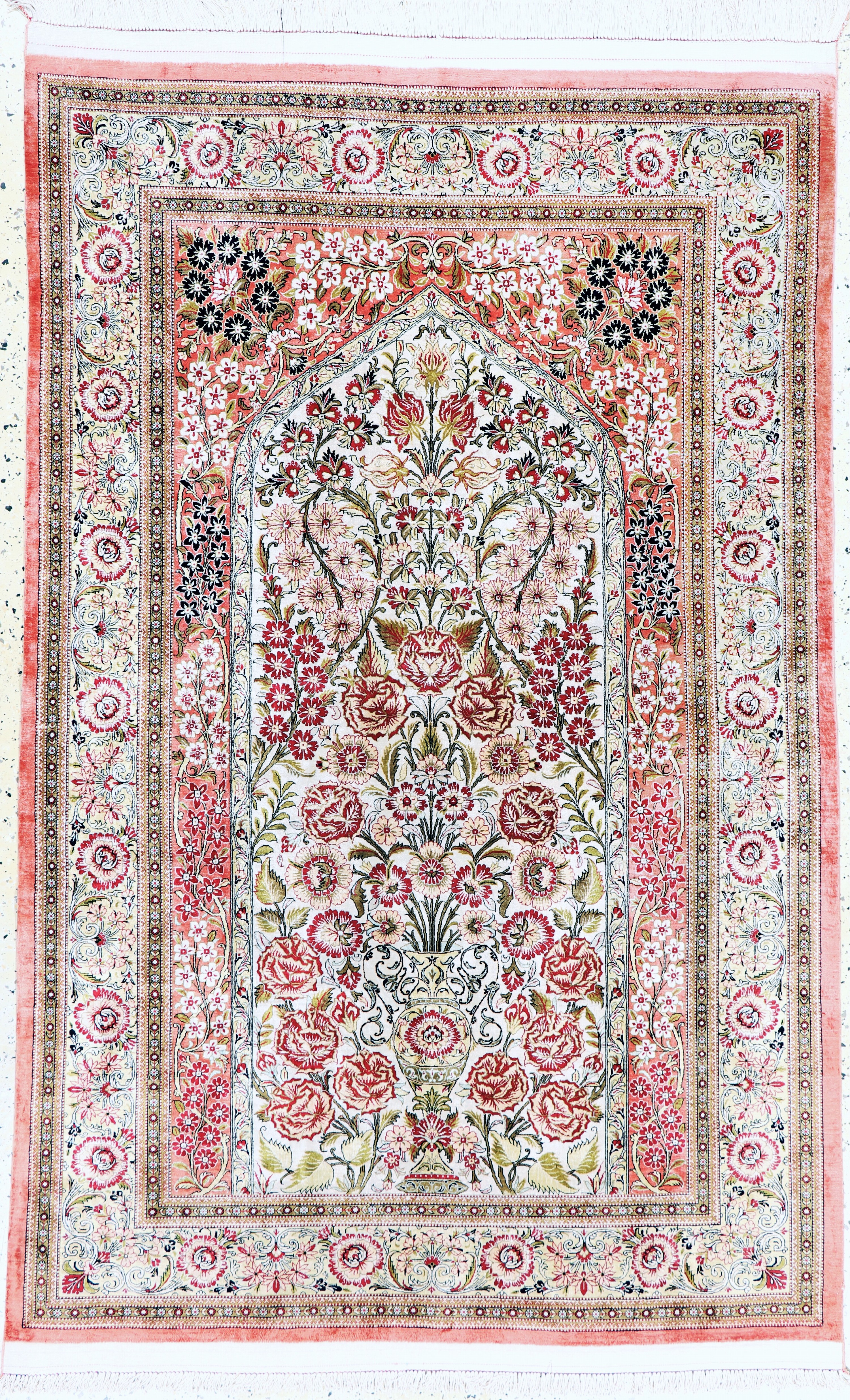 Image 27155711 - Ghom Seide, Persien, Mitte 20.Jhd, reine Naturseide, ca. 210 x 137 cm, EHZ: 1-2 ...