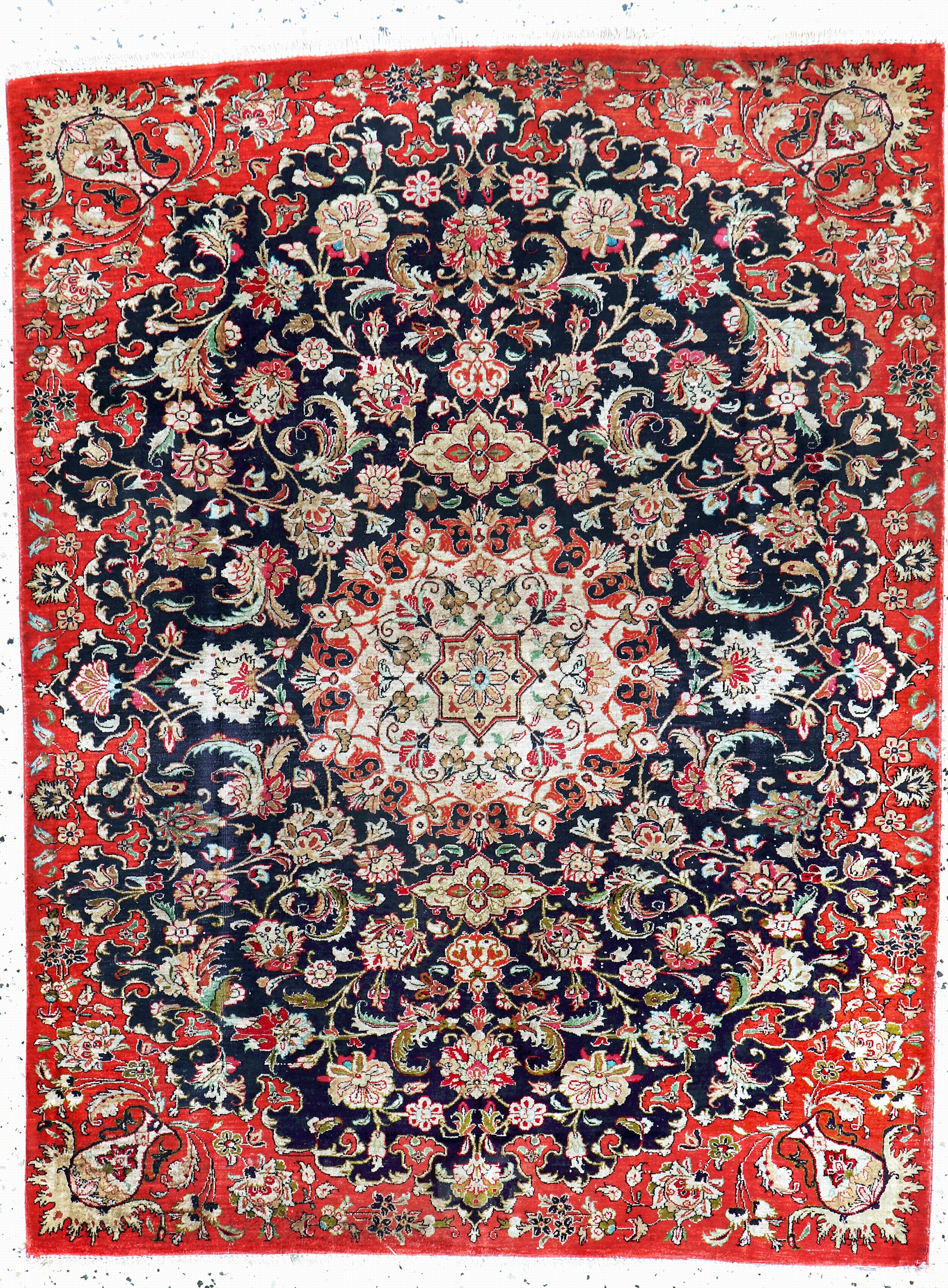 Image 27155735 - Ghom Seide, Persien, Mitte 20.Jhd, reine Naturseide, ca. 140 x 105 cm, ...