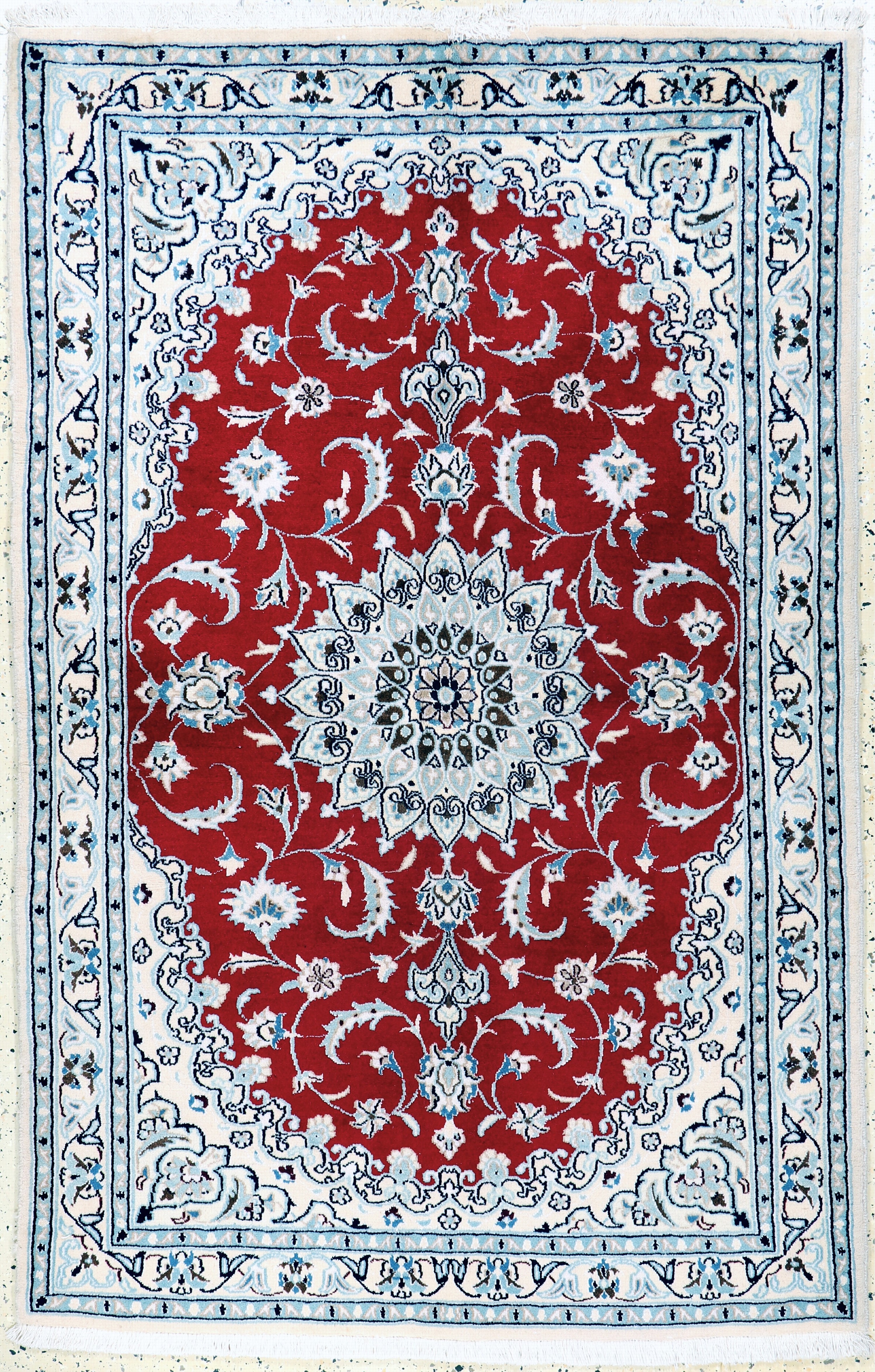 Image 27155754 - Nain, Persien, Ende 20.Jhd, Wolle auf Baumwolle, ca. 195 x 128 cm, EHZ: 1-2 ...
