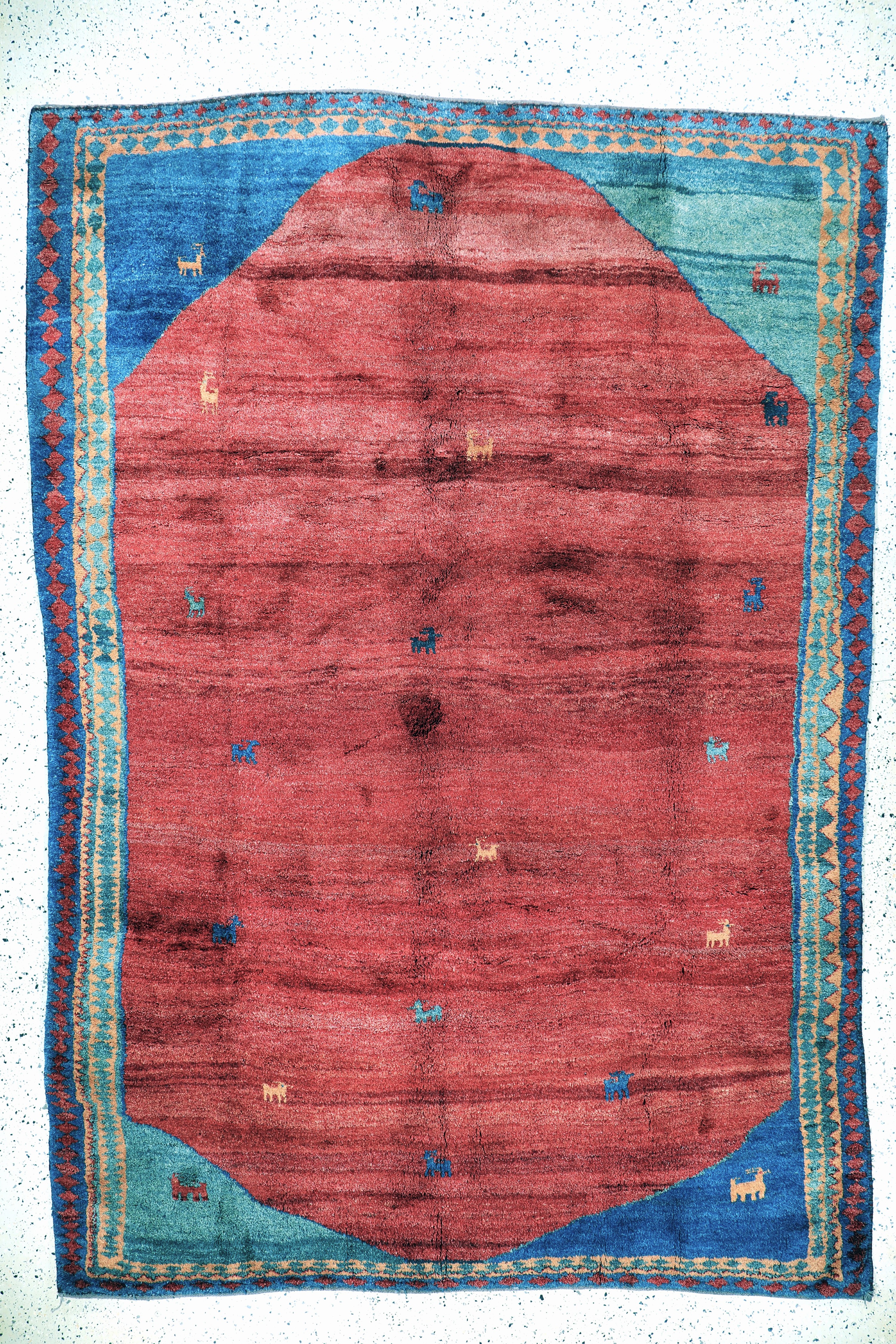 Image 27155766 - Gabbeh, Persien, Ende 20.Jhd, Wolle auf Wolle, ca. 344 x 240 cm, EHZ: 2 Schätzpreis: ...