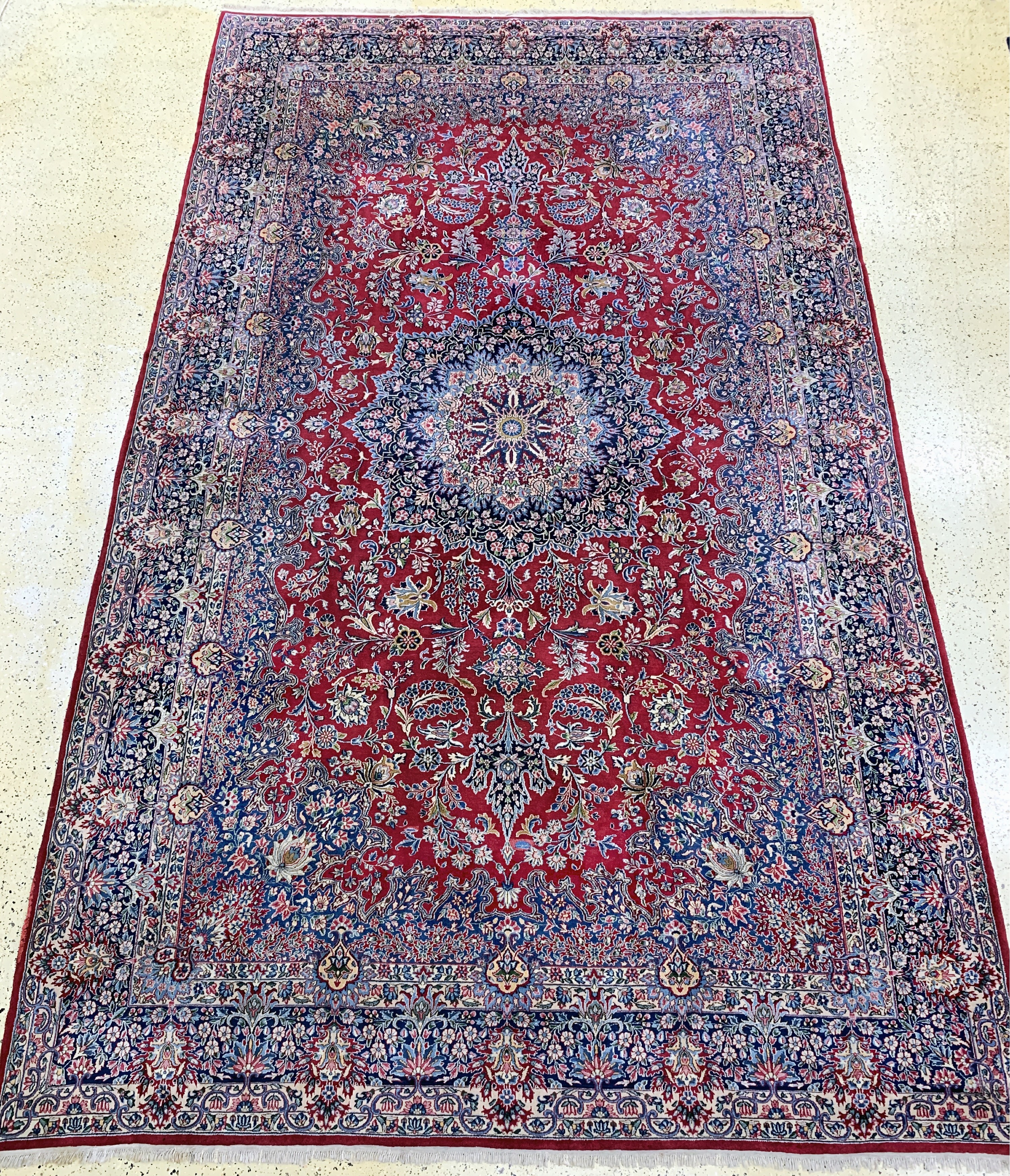Image 27155770 - Kerman Lawar fein, Persien, Mitte 20.Jhd, Wolle auf Baumwolle, ca. 510 x 300 cm, EHZ: 2 ...