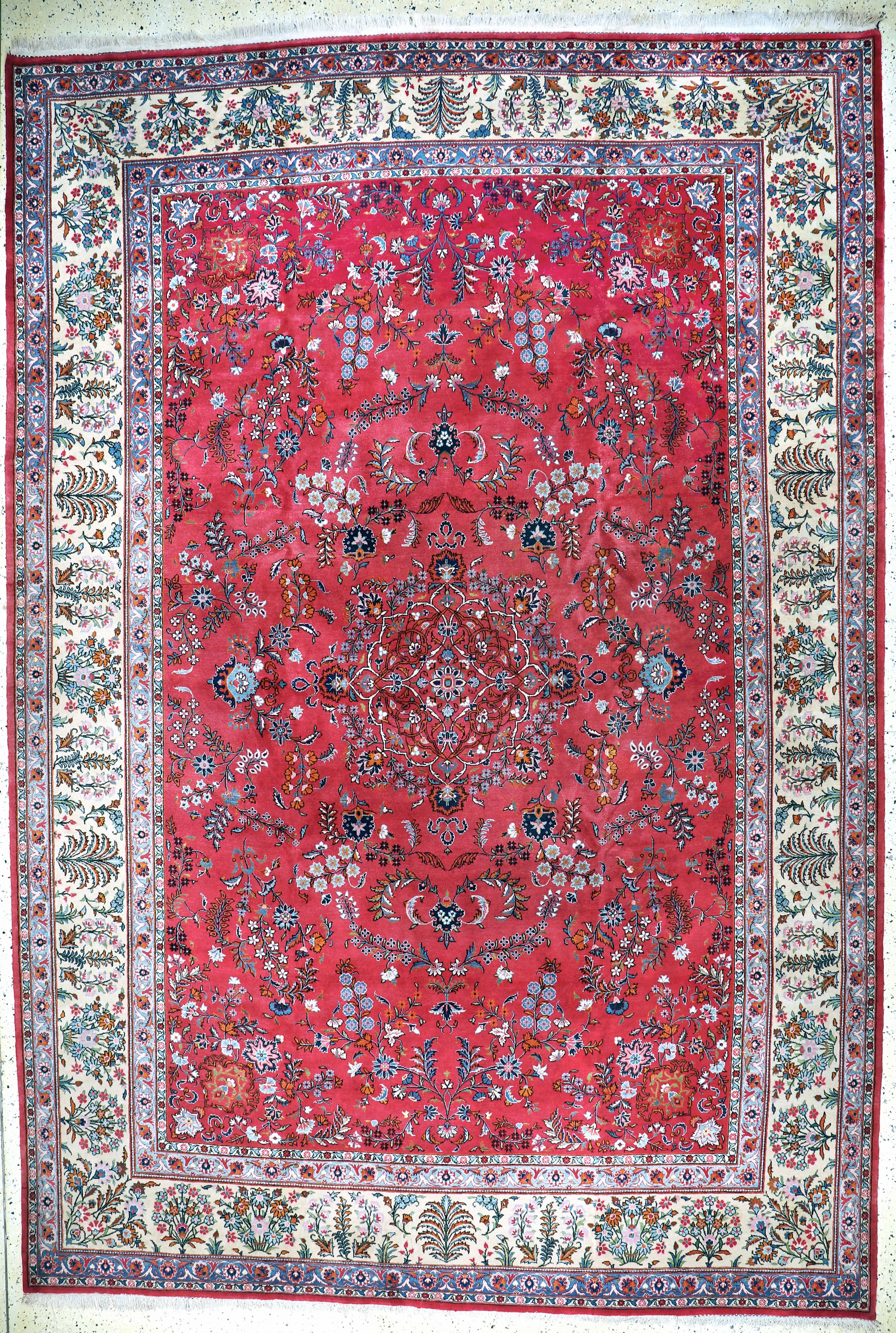 Image 27155772 - Keschan alt, Persien, Mitte 20.Jhd, Wolle auf Baumwolle, ca. 400 x 270 cm, Mottenfraß, ...