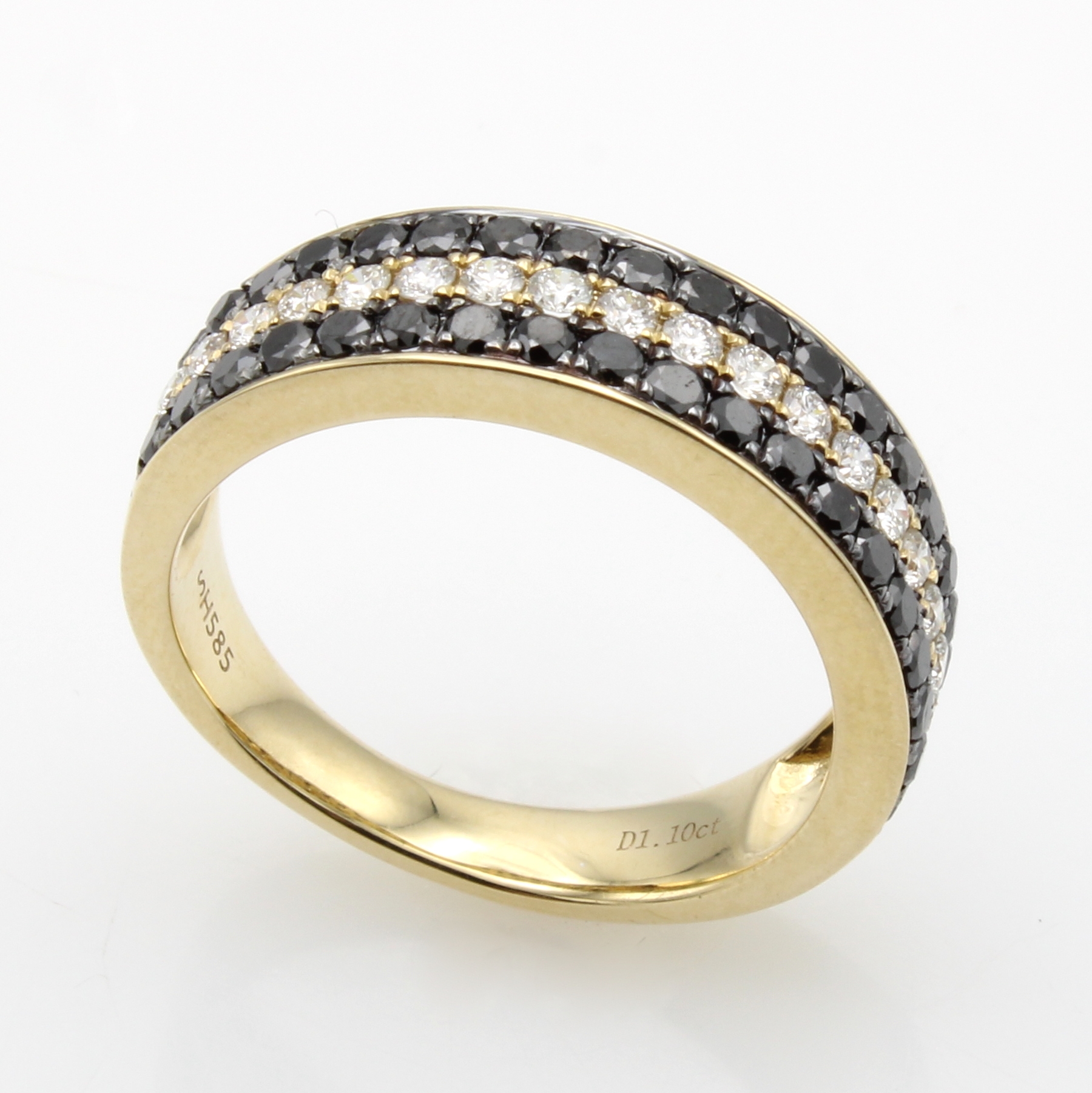 Image 27155788 - Ring mit Diamanten und Brillanten, GG 585/000, 19 Brill. zus. ca. 0.33 ct feines ...