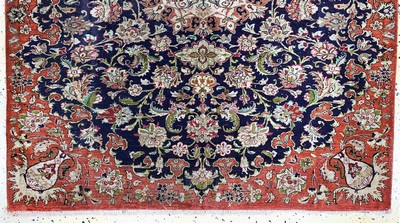 27155735c - Ghom Seide, Persien, Mitte 20.Jhd, reine Naturseide, ca. 140 x 105 cm, ...