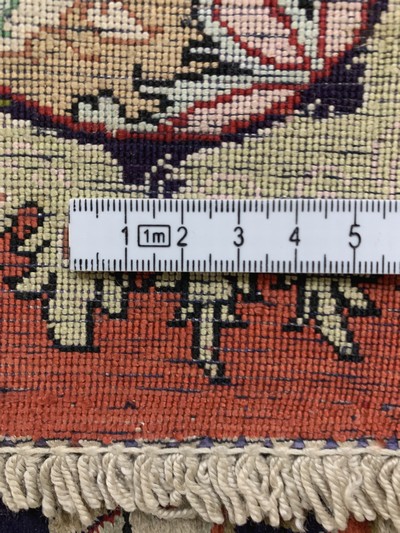 27155735e - Ghom Seide, Persien, Mitte 20.Jhd, reine Naturseide, ca. 140 x 105 cm, ...