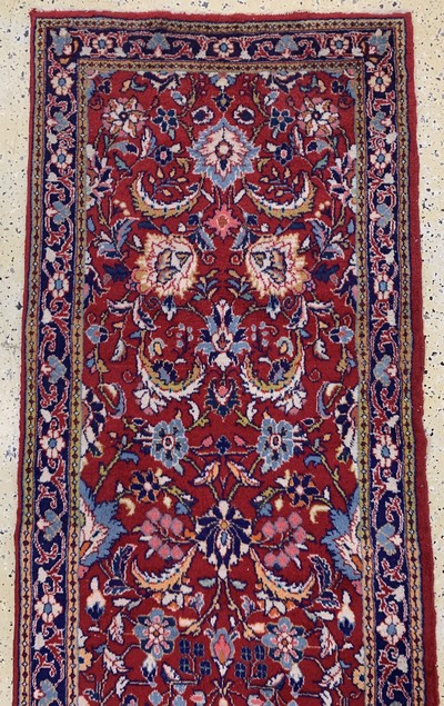 27155760a - Sarogh, Persien, Ende 20.Jhd, Wolle auf Baumwolle, ca. 440 x 82 cm, EHZ: 2 ...