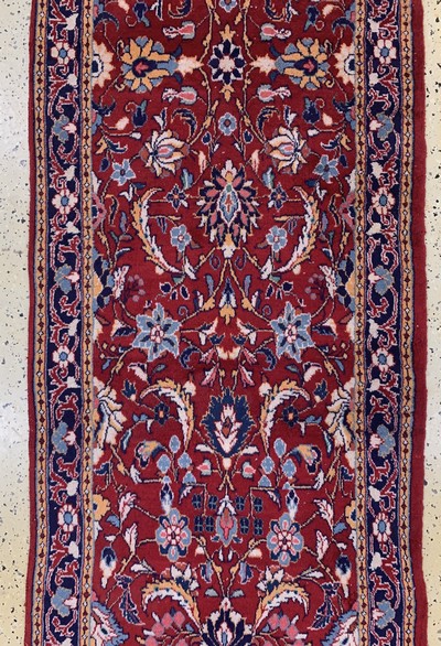 27155760c - Sarogh, Persien, Ende 20.Jhd, Wolle auf Baumwolle, ca. 440 x 82 cm, EHZ: 2 ...