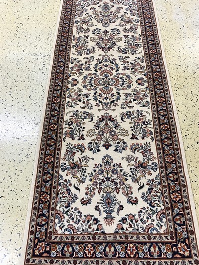 27155761c - Sarogh Kork fein, Persien, Ende 20.Jhd, Korkwolle auf Baumwolle, ca. 204 x 78 cm, ...
