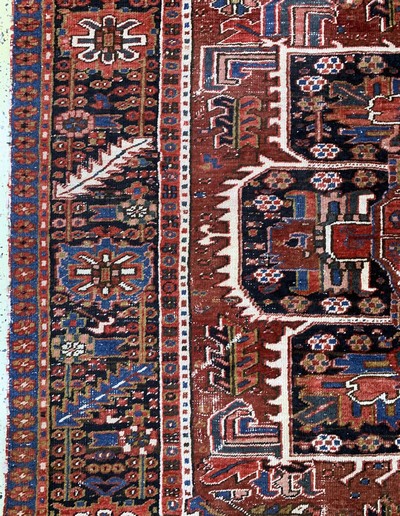 27155765c - Heriz alt, Persien, Anfang 20.Jhd, Wolle auf Baumwolle, ca. 345 x 240 cm, EHZ: 3-4 ...