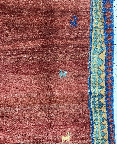 27155766d - Gabbeh, Persien, Ende 20.Jhd, Wolle auf Wolle, ca. 344 x 240 cm, EHZ: 2 Schätzpreis: ...