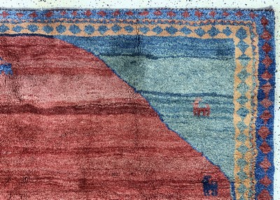 27155766e - Gabbeh, Persien, Ende 20.Jhd, Wolle auf Wolle, ca. 344 x 240 cm, EHZ: 2 Schätzpreis: ...