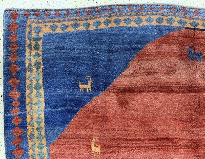 27155766f - Gabbeh, Persien, Ende 20.Jhd, Wolle auf Wolle, ca. 344 x 240 cm, EHZ: 2 Schätzpreis: ...